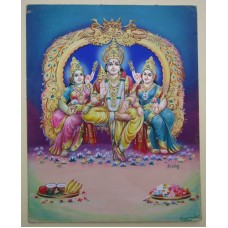 Kartikeya with Valli & Devasena
